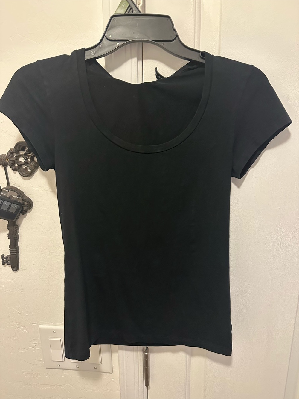 Theory ladies black crew neck T Shirt size Petite/Small